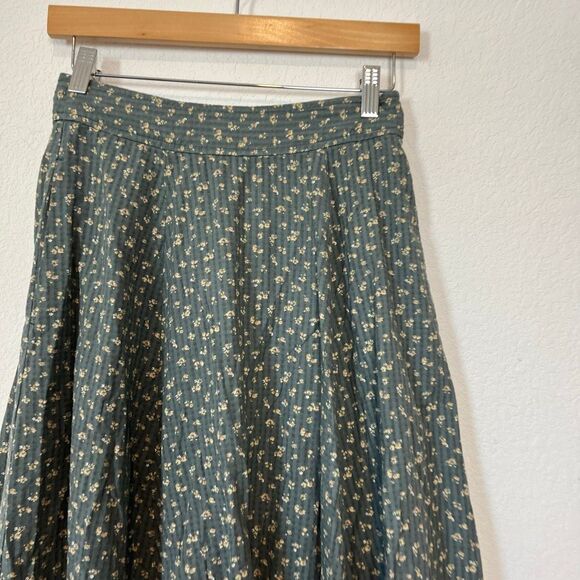 Madewell Green Boho Maxi Skirt - Picture 3 of 7